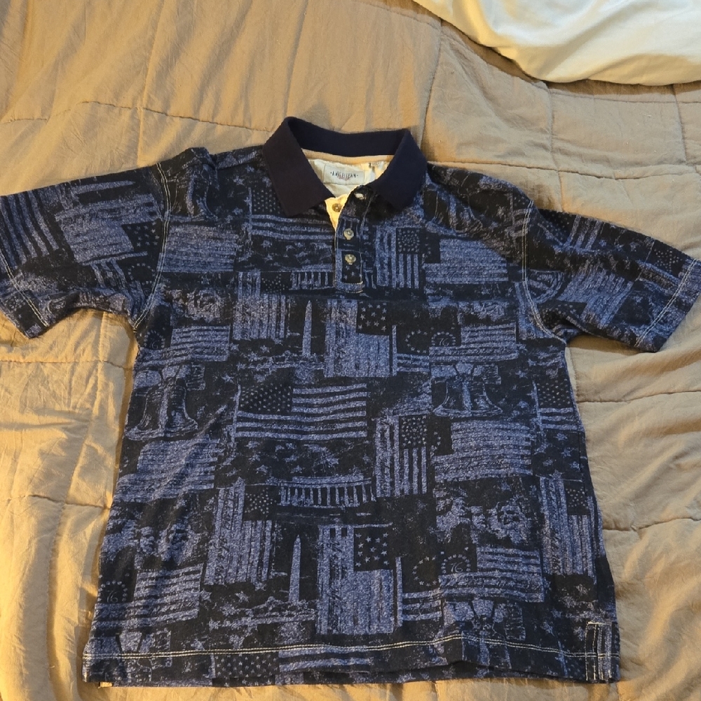 American Legacy Navy Blue Men's Polo Shirt